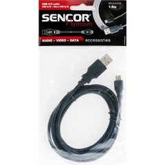 SENCOR SCO 512-015 USB A/M-Micro B Kabel 1,5m propojovací
