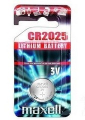 MAXELL Lithium CR 2025 3V Baterie knoflíková